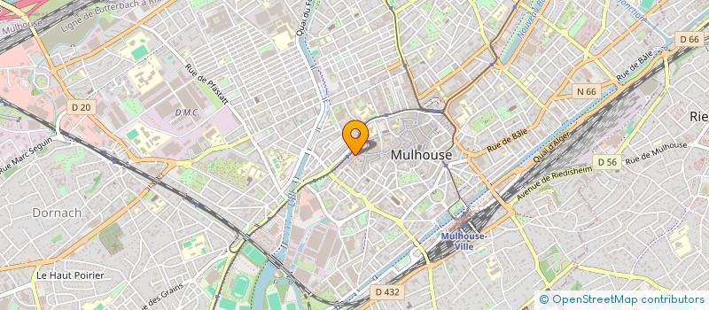 localisation de l'entreprise MONSIEUR BABACAR KANE  MULHOUSE