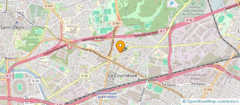 localisation de l'entreprise MONSIEUR BABAR HUSSAIN à LA COURNEUVE