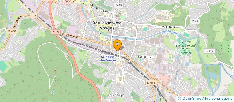 localisation de l'entreprise MONSIEUR BABAR MOMAND à SAINT-DIE-DES-VOSGES