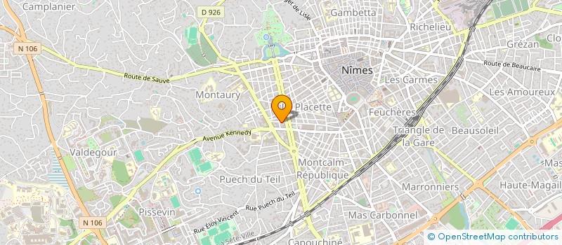 localisation de l'entreprise MONSIEUR BABATUNDE KALEJAIYE  NIMES