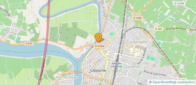 localisation de l'entreprise MONSIEUR BABIKER ISHAQ ISMAIL  LIBOURNE