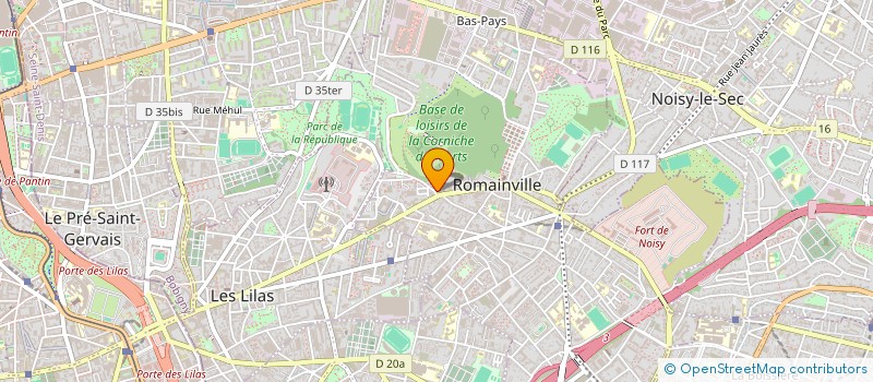 localisation de l'entreprise MONSIEUR BABOU SARR à ROMAINVILLE
