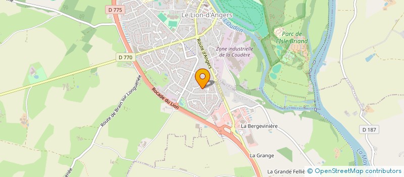 localisation de l'entreprise MONSIEUR BACAR DAOUD  LE LION D'ANGERS