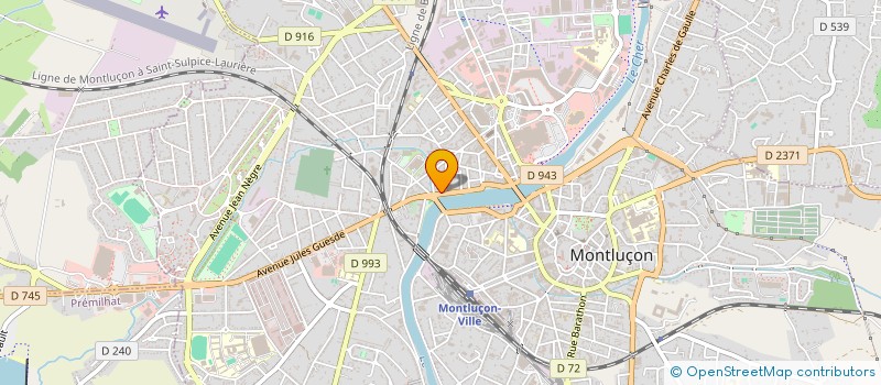 localisation de l'entreprise MONSIEUR BACARI DIAGOURAGA à MONTLUCON