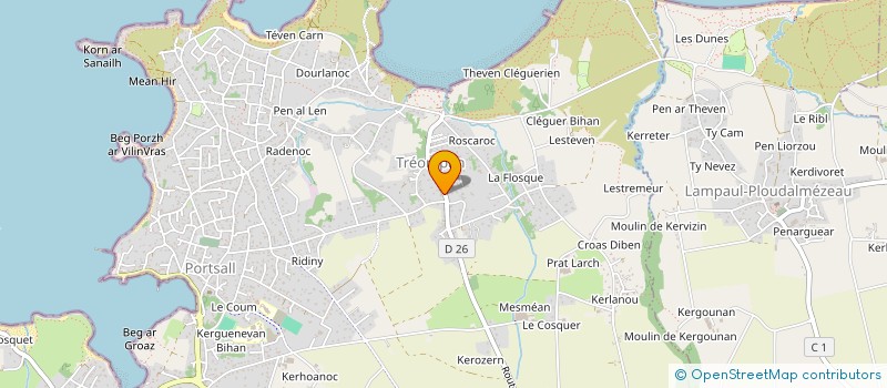 localisation de l'entreprise MONSIEUR BACARY TRAORE à PLOUDALMEZEAU