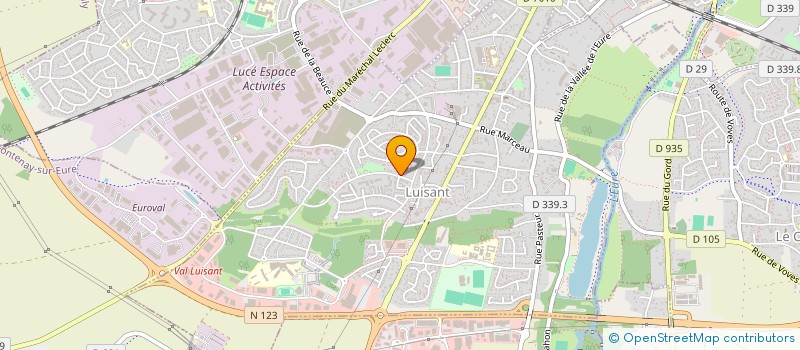 localisation de l'entreprise MONSIEUR BACEQUOU DRAME à LUISANT