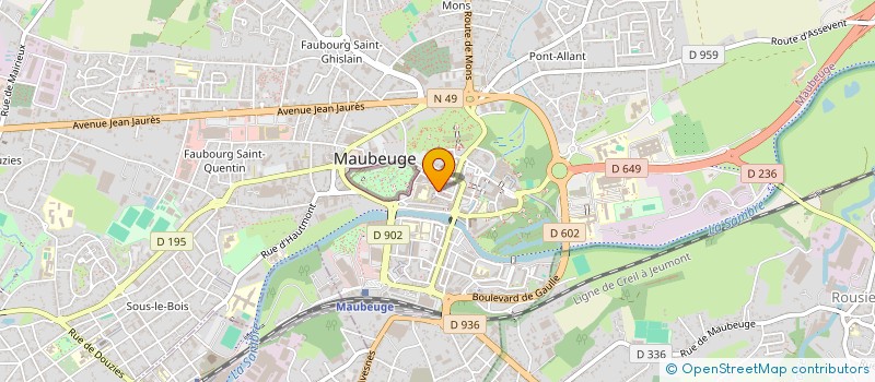 localisation de l'entreprise MONSIEUR BACHIR ABDELLI  MAUBEUGE