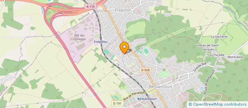 localisation de l'entreprise MONSIEUR BACHIR BAKRALAS  BESSANCOURT