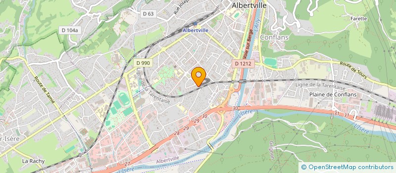 localisation de l'entreprise MONSIEUR BACHIR BOUAFFOU  ALBERTVILLE