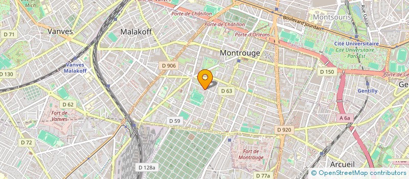 localisation de l'entreprise MONSIEUR BACHIR BOUAZZOUNI  MONTROUGE