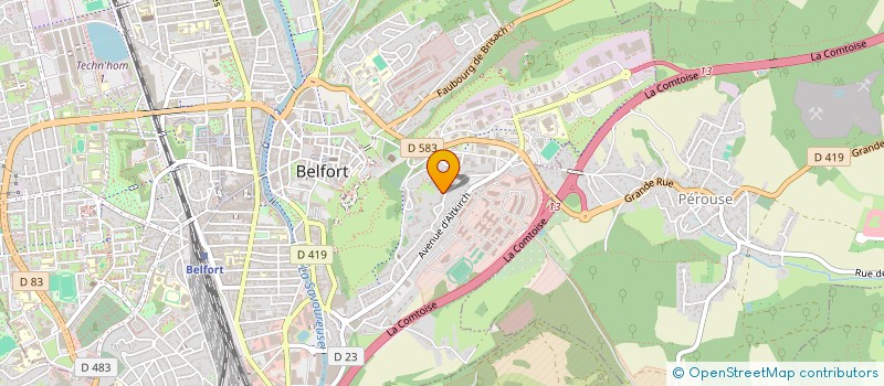 localisation de l'entreprise MONSIEUR BACHIR BOUSSALEM à BELFORT