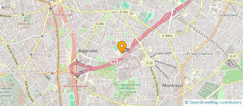localisation de l'entreprise MONSIEUR BACHIR CHIBANE  BAGNOLET