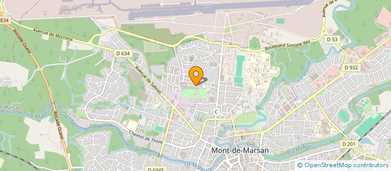 localisation de l'entreprise MONSIEUR BACHIR JALIL AHMED  MONT-DE-MARSAN