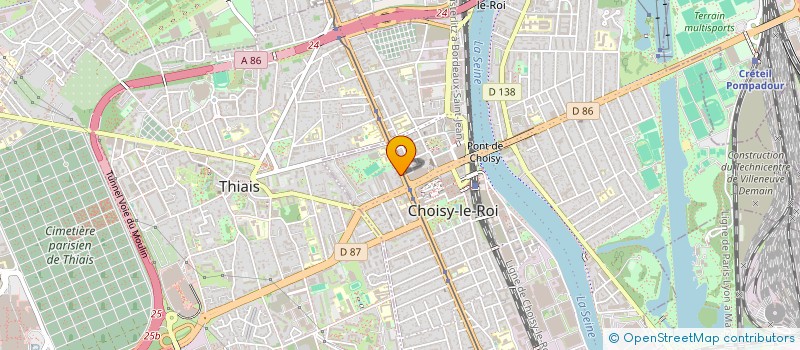 localisation de l'entreprise MONSIEUR BACHIR MALIK BELAYACHI  CHOISY-LE-ROI