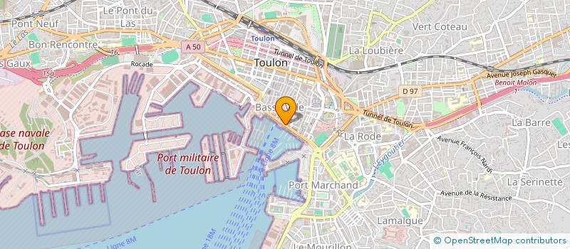 localisation de l'entreprise MONSIEUR BACHIR MASSAOUD  TOULON