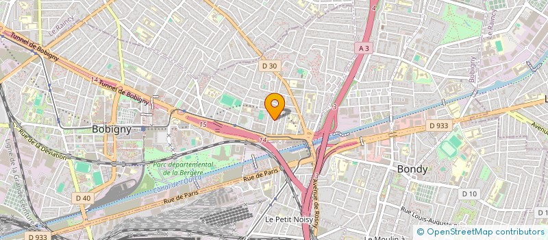 localisation de l'entreprise MONSIEUR BACHIR MOHDEB  BOBIGNY