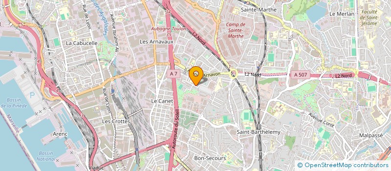 localisation de l'entreprise MONSIEUR BACHIR NEMER  MARSEILLE