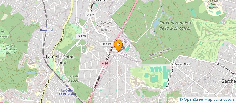 localisation de l'entreprise MONSIEUR BACHIR SAKO  LA CELLE-SAINT-CLOUD