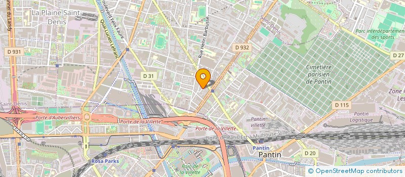 localisation de l'entreprise MONSIEUR BACHIR SALIM ALLICHE  AUBERVILLIERS