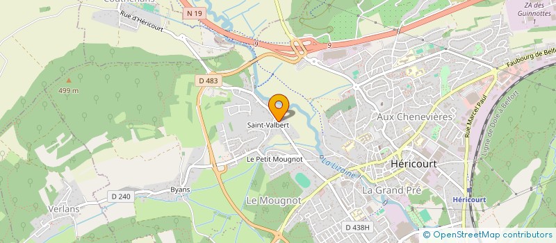 localisation de l'entreprise MONSIEUR BACHIR TAAMOURT  HERICOURT