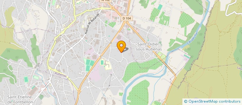 localisation de l'entreprise MONSIEUR BACHIR TALEB HASSEN à AUBENAS