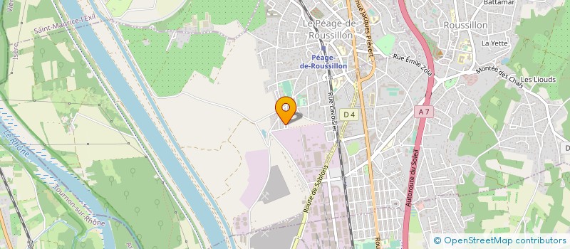 localisation de l'entreprise MONSIEUR BACHIR ZANOUDA à LE PEAGE-DE-ROUSSILLON
