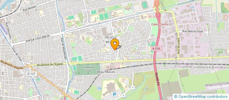 localisation de l'entreprise MONSIEUR BACHIRE OUBAHSSI  CALAIS