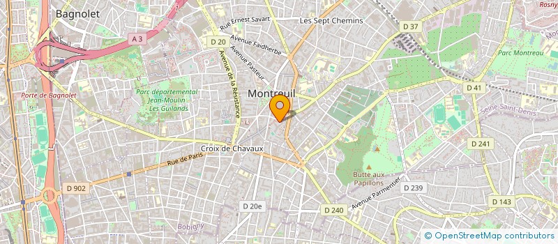 localisation de l'entreprise MONSIEUR BACHIRI MOUNAIM à MONTREUIL