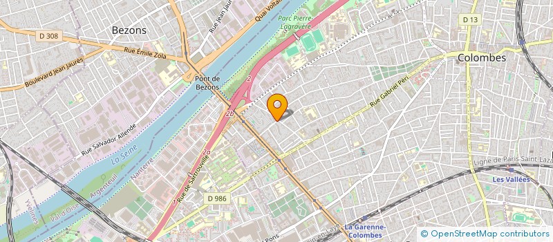 localisation de l'entreprise MONSIEUR BACKOU TRAORE  COLOMBES