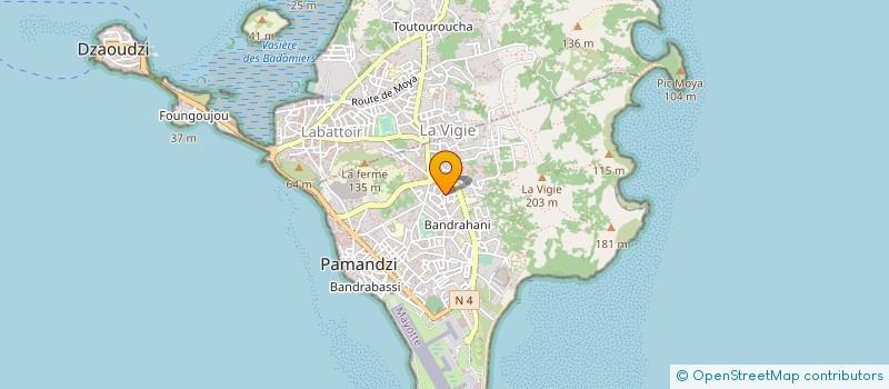 localisation de l'entreprise MONSIEUR BACO HOUMADI ZAKARIA à PAMANDZI
