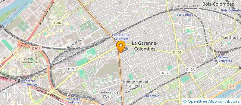 localisation de l'entreprise MONSIEUR BADAR SHAHBAZ à LA GARENNE-COLOMBES