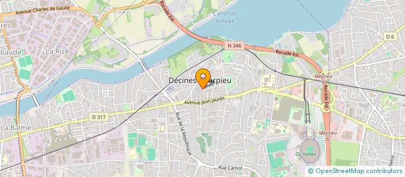 localisation de l'entreprise MONSIEUR BADAWASSI LORIE à DECINES-CHARPIEU