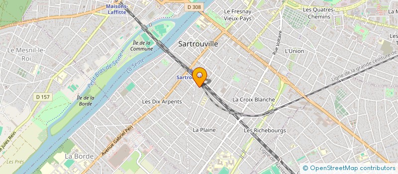 localisation de l'entreprise MONSIEUR BADDED BOUHRIM à SARTROUVILLE