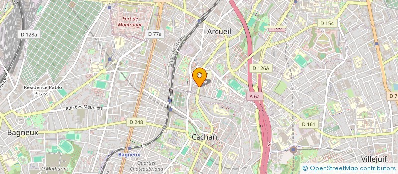 localisation de l'entreprise MONSIEUR BADEKARA MARADAS NADO  ARCUEIL