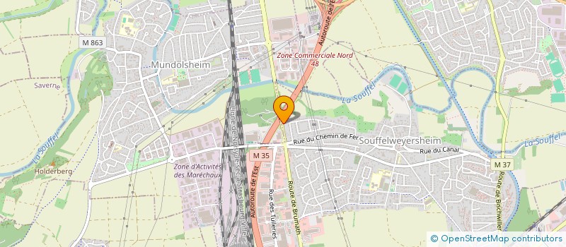 localisation de l'entreprise MONSIEUR BADER EL HAMEDI BOUSALHAM  SOUFFELWEYERSHEIM