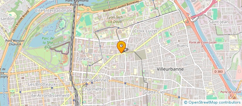 localisation de l'entreprise MONSIEUR BADERDINE CHINE  VILLEURBANNE