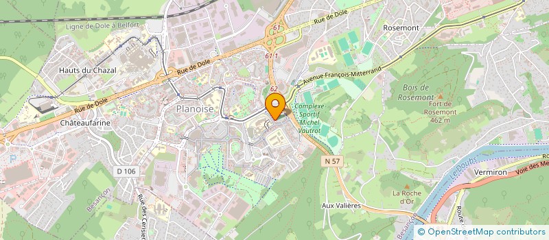 localisation de l'entreprise MONSIEUR BADEREDDINE MANSOURI  BESANCON