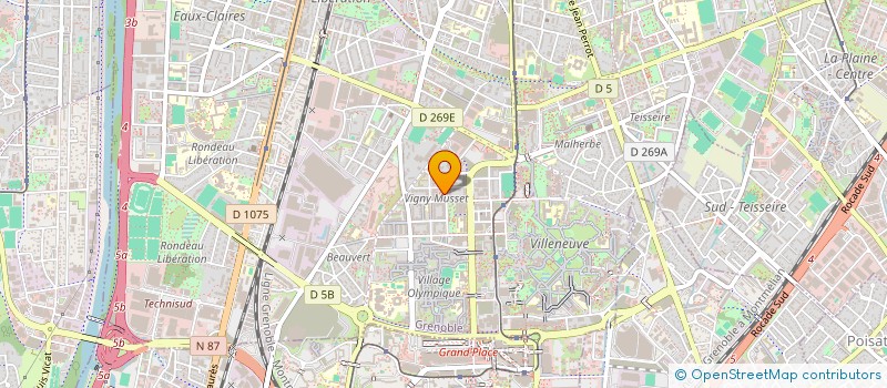 localisation de l'entreprise MONSIEUR BADI BARJAN  GRENOBLE