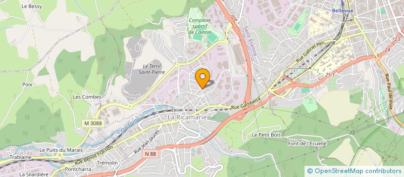 localisation de l'entreprise MONSIEUR BADIS ALLALI  LA RICAMARIE