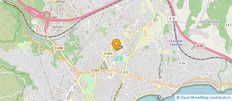 localisation de l'entreprise MONSIEUR BADIS BENAOUALI à LA CIOTAT