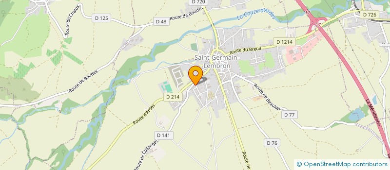 localisation de l'entreprise MONSIEUR BADIS DESMONTIER  SAINT-GERMAIN-LEMBRON