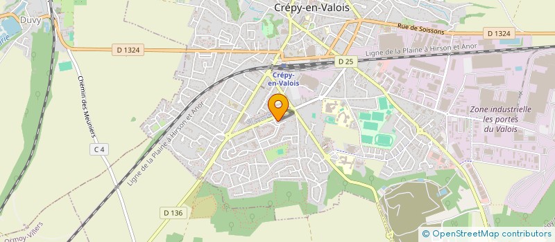 localisation de l'entreprise MONSIEUR BADJARA SYLLA  CREPY-EN-VALOIS