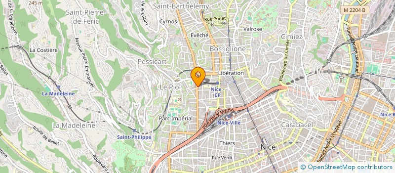 localisation de l'entreprise MONSIEUR BADOU MANE à NICE
