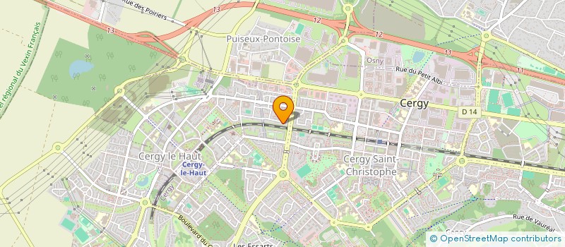 localisation de l'entreprise MONSIEUR BADOU YABEND  CERGY