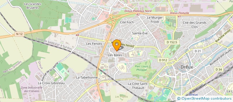 localisation de l'entreprise MONSIEUR BADR AD-DIN MOUJIB à DREUX