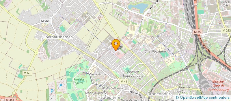 localisation de l'entreprise MONSIEUR BADR BOUREZAMA  OBERHAUSBERGEN