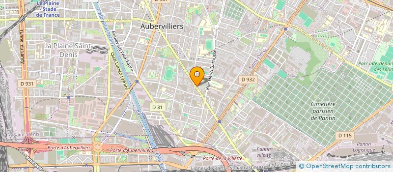 localisation de l'entreprise MONSIEUR BADR-EDDINE ABDELAOUI  AUBERVILLIERS