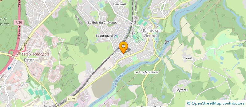 localisation de l'entreprise MONSIEUR BADR EL BARNOUSSI  CONDAT-SUR-VIENNE