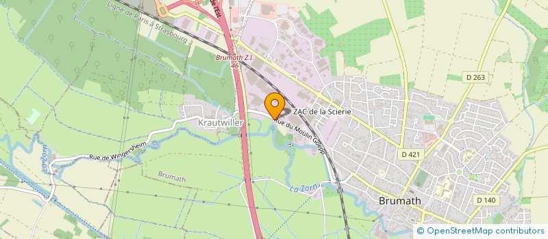 localisation de l'entreprise MONSIEUR BADR EL KHRIFI  BRUMATH