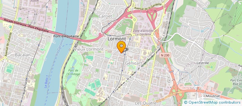 localisation de l'entreprise MONSIEUR BADR GAADAOUI  LORMONT